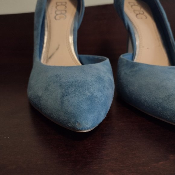 BCBG Paris Blue Suede Pumps - Picture 8 of 10